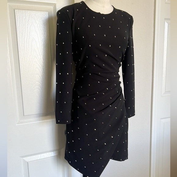 A.L.C. Lana Studded Long-Sleeve Mini Dress - Picture 6 of 12